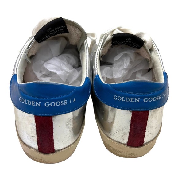 Golden Goose Authenticated  Superstars Exclusive Skater Silver Sneakers … - Picture 5 of 11